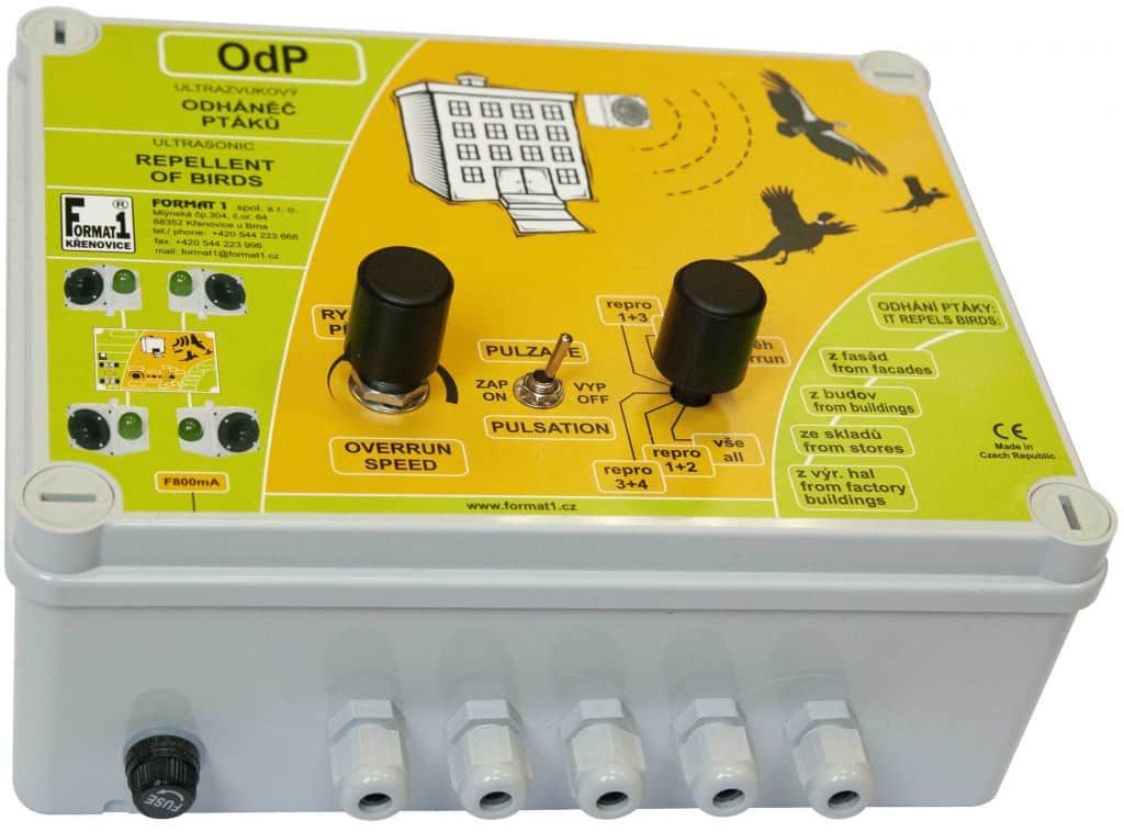 Ultrazvukový odpudzovač vtákov ODP-2