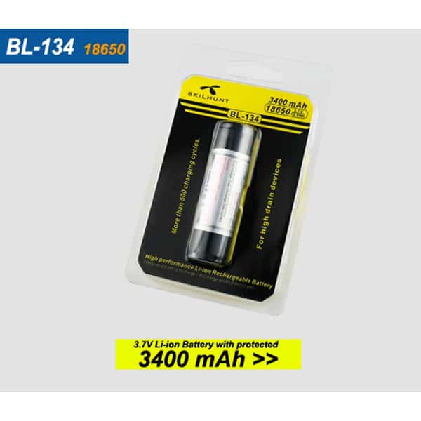 Batéria BL-134, 19650B, 3400mAh, nabíjateľná