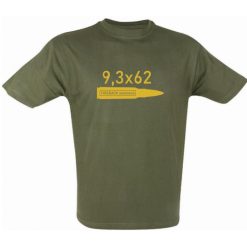 Poľovnícke tričko s kalibrom 9,3x62